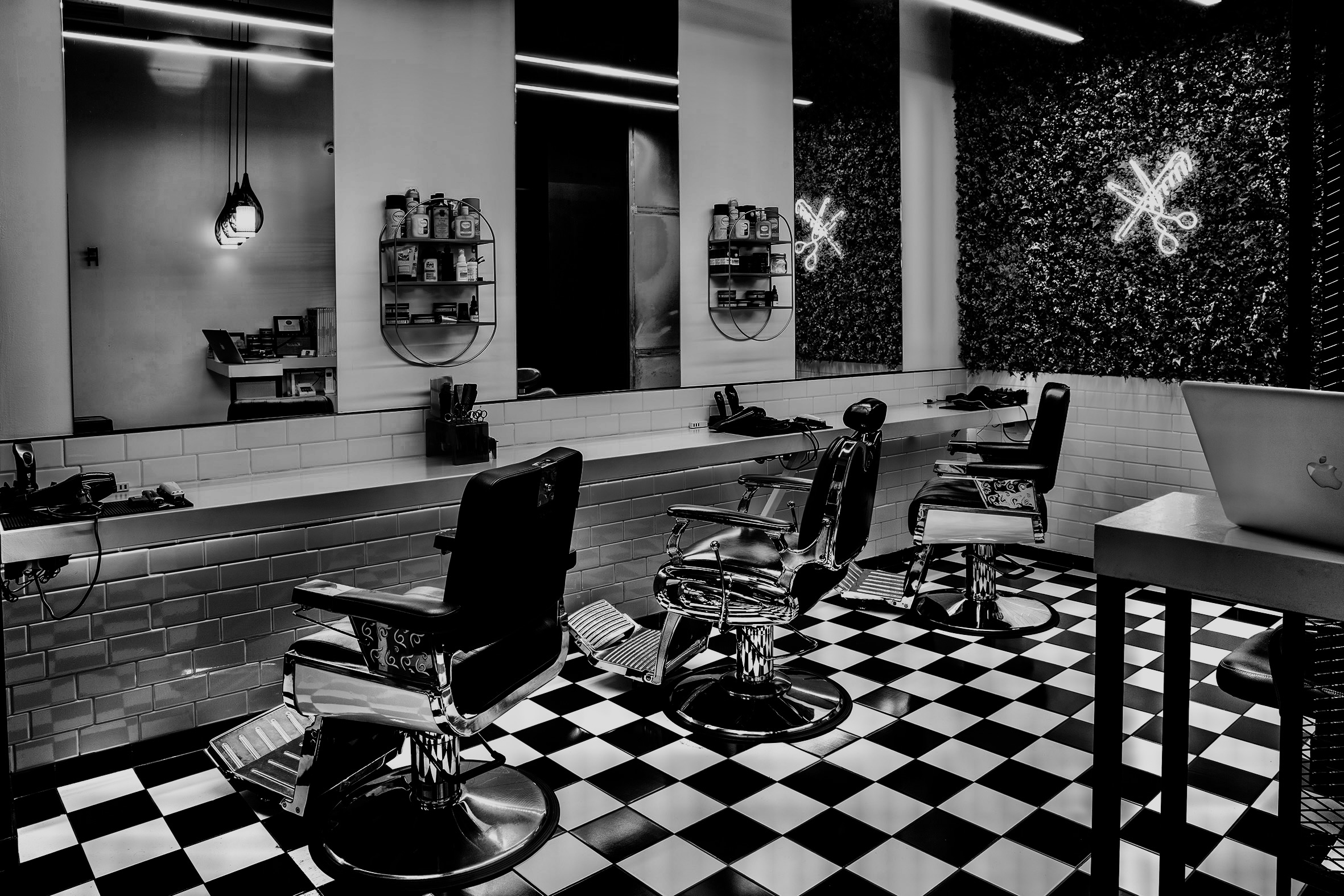 Black is White interior detail